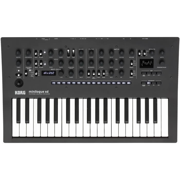 Sintetizator analogic Korg - Minilogue XD, 4-voci, 37 taste, negru