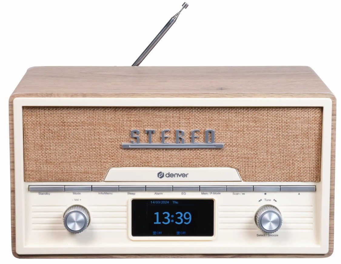 Sistem audio Denver - MDA-525LW, 2.0, Light Wood - imagine 1