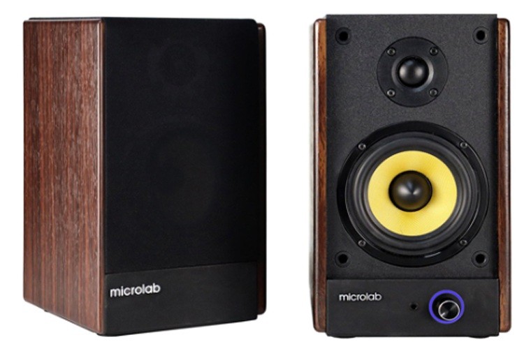 Sistem audio Microlab - Solo 3, 2.0, negru/maro
