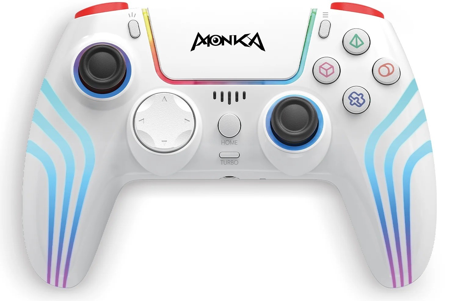 Controller wireless Marvo - Monka Contra GT-96, alb, PS4 - imagine 1
