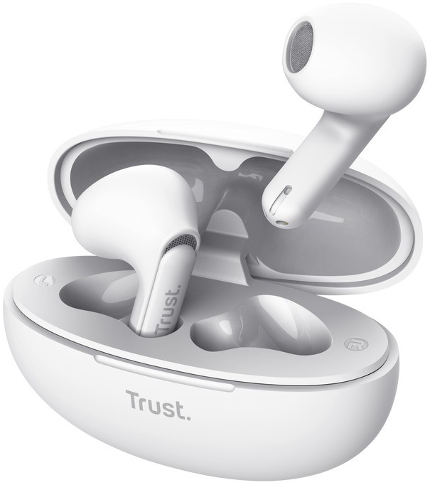 Căști wireless Trust - Yavi, TWS, ENC, albe