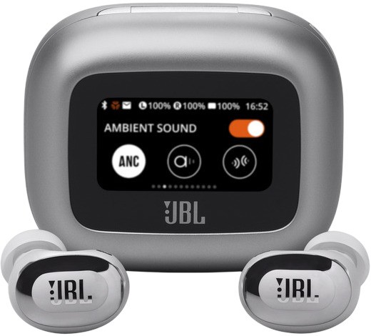 Căști wireless JBL - Live Buds 3, TWS, ANC, argintiu - imagine 1
