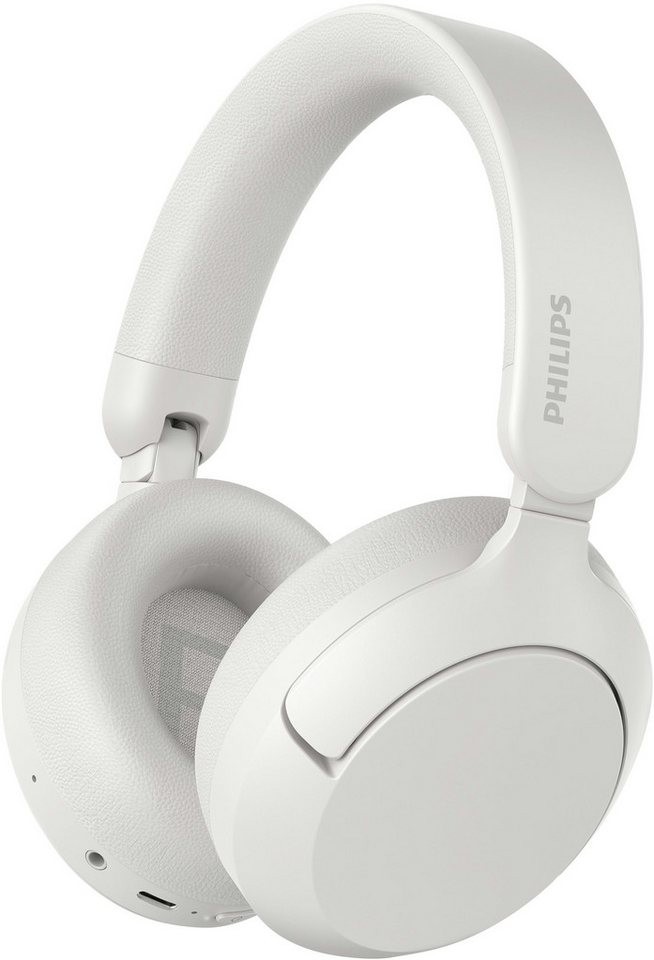 Căști wireless cu microfon Philips – TAH6000, ANC, alb - imagine 1