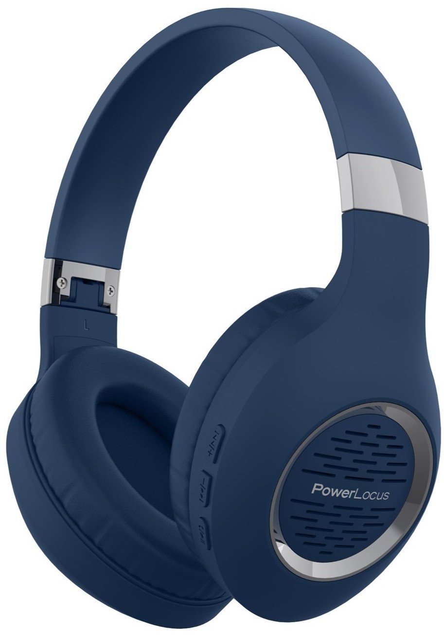 Căști wireless PowerLocus - P4 Plus, albastru - imagine 1