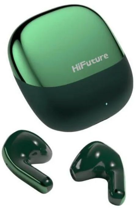 Căști wireless HiFuture - ChromeBuds, TWS, IPX5, ENC, verde - imagine 1