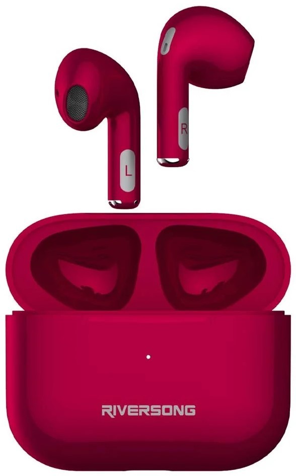 Căști wireless Riversong - Air Mini Pro, TWS, roșu