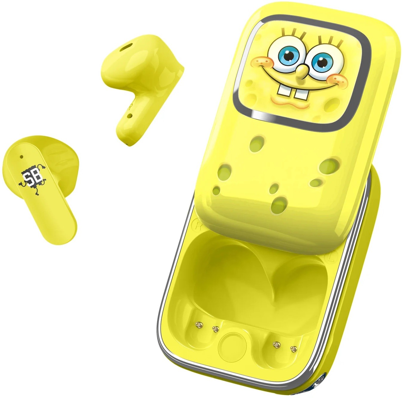 Căști wireless OTL Technologies - SpongeBob, TWS, Slide, galben