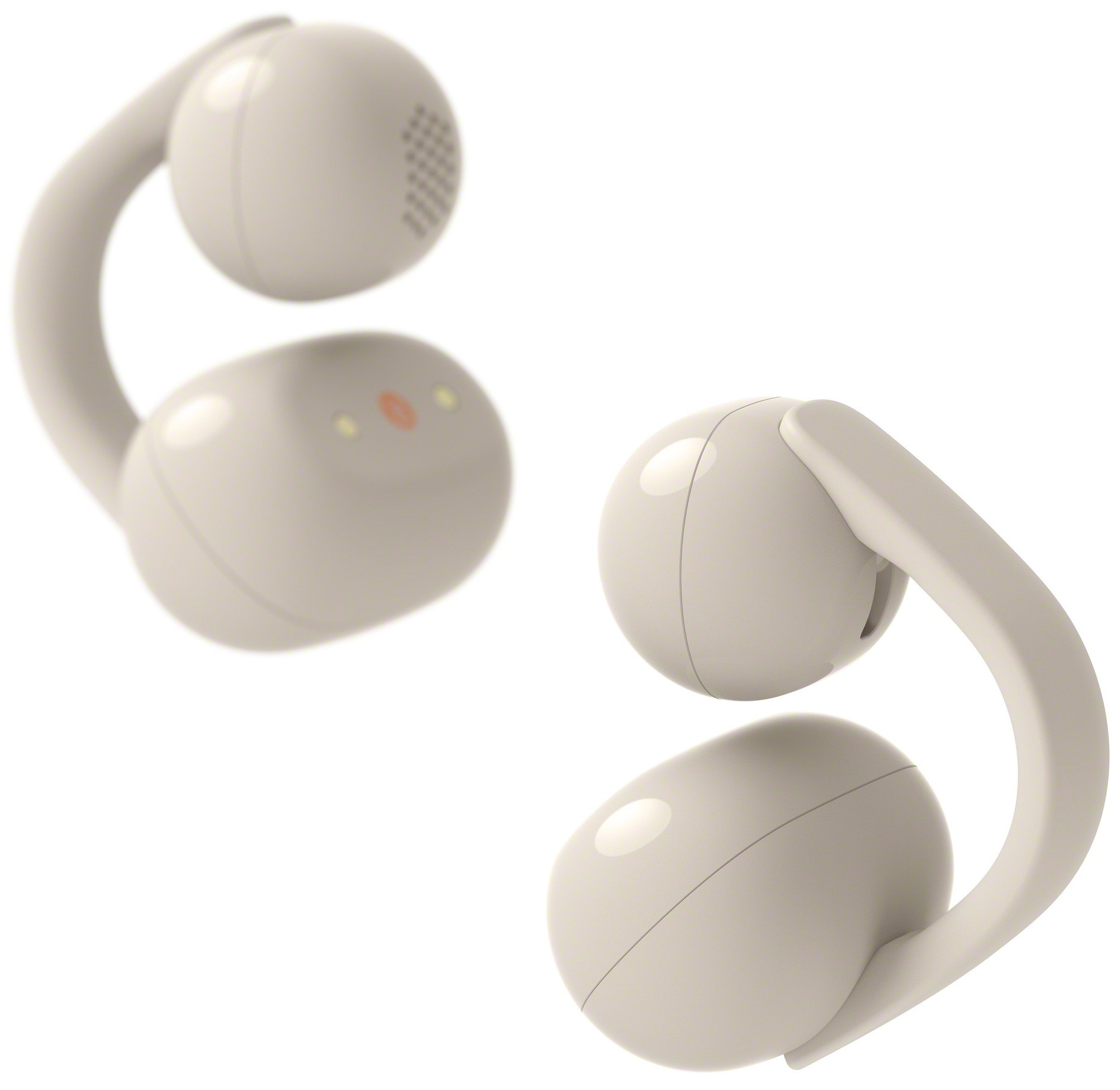 Căști fără fir Sony - LinkBuds Clip WF-LC900, TWS, Open-Ear, Greige - imagine 1