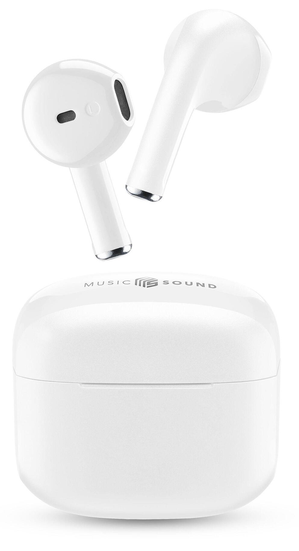 Căști wireless Cellularline - Music Sound Swag, TWS, albe