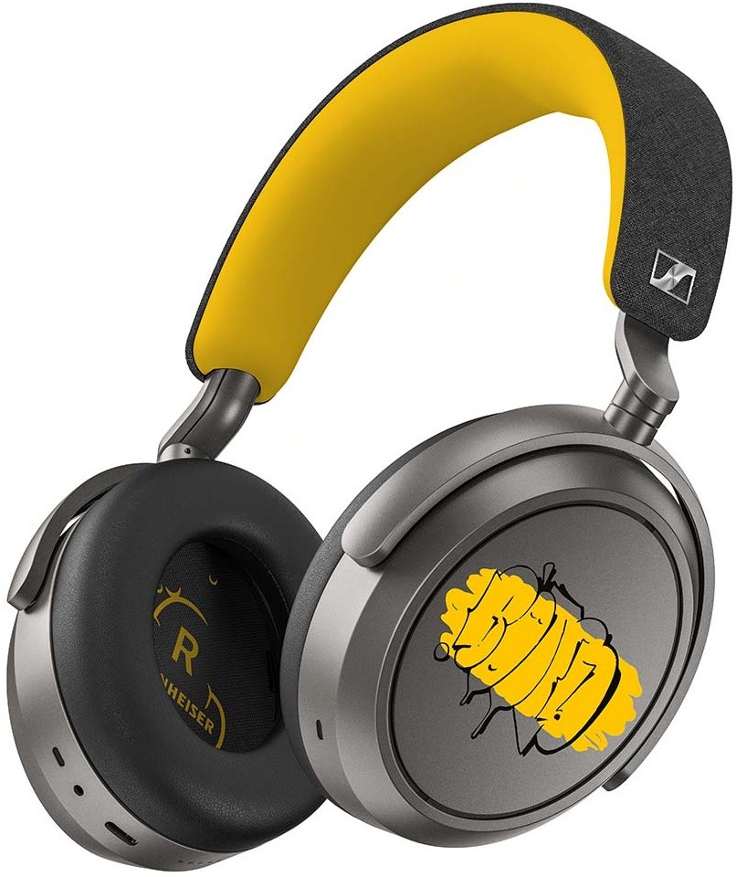 Căști fără fir cu microfon Sennheiser - MOMENTUM 4 Wireless 80th Anniversary Edit, galben - imagine 1