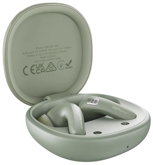 Căști wireless HiFuture - FlyBuds 4, TWS, IPX5, ANC, verde