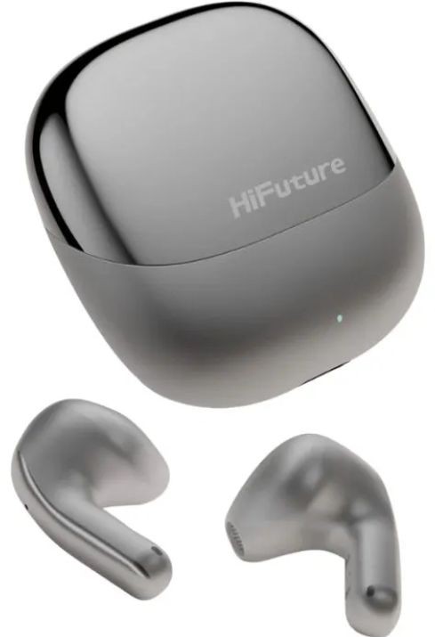 Căști wireless HiFuture – ChromeBuds, TWS, IPX5, ENC, gri - imagine 1
