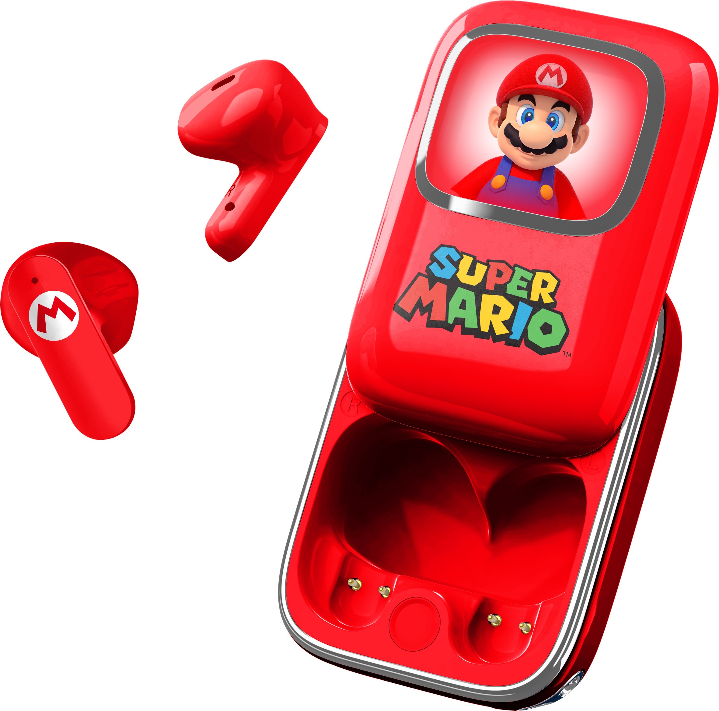 Căști wireless OTL Technologies - Super Mario Slide, TWS, roşu
