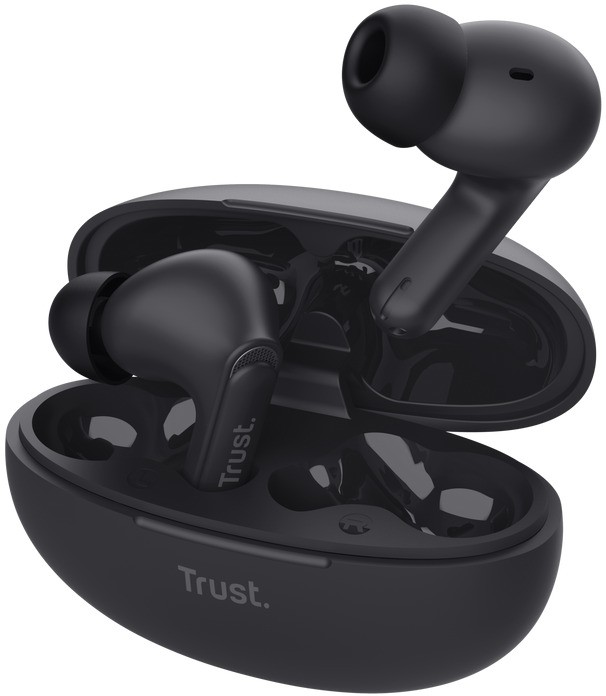 Căști wireless Trust - Yavi Earbuds, TWS, ENC, negre - imagine 1
