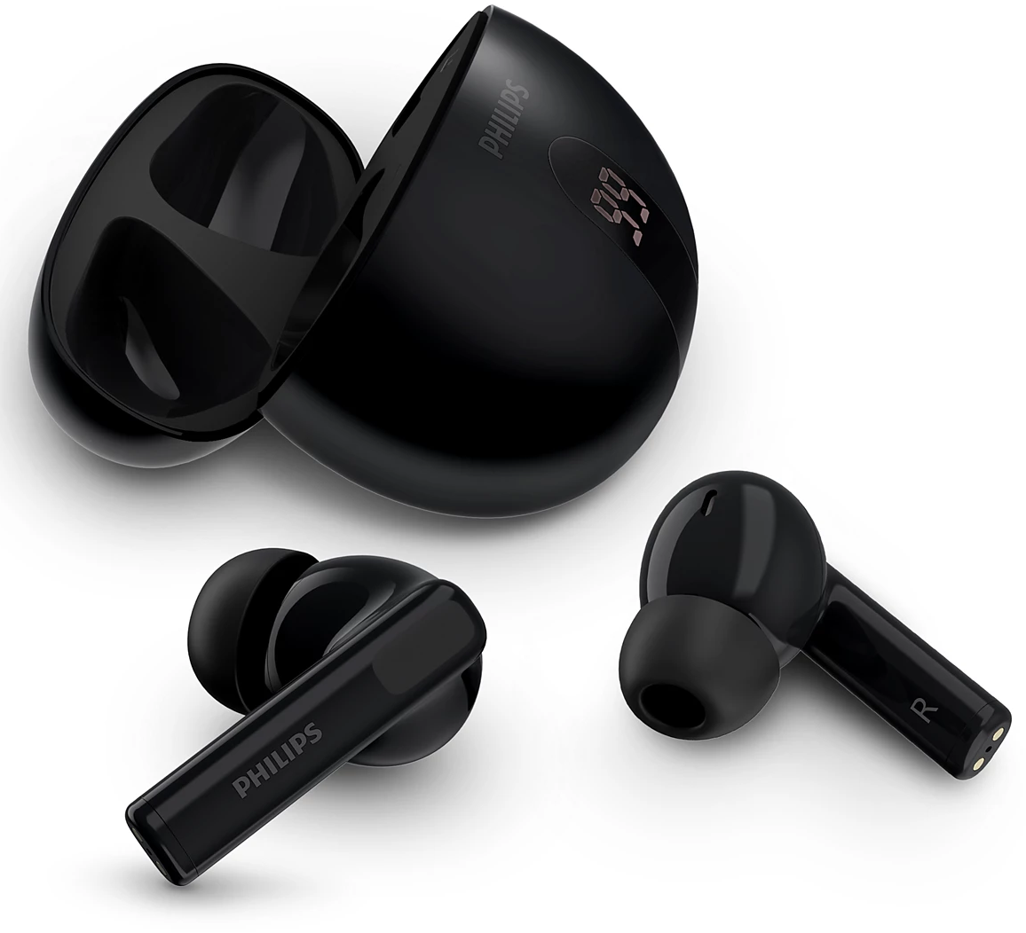 Căști fără fir Philips - TAT2520BK/00, ANC, TWS, negru - imagine 1