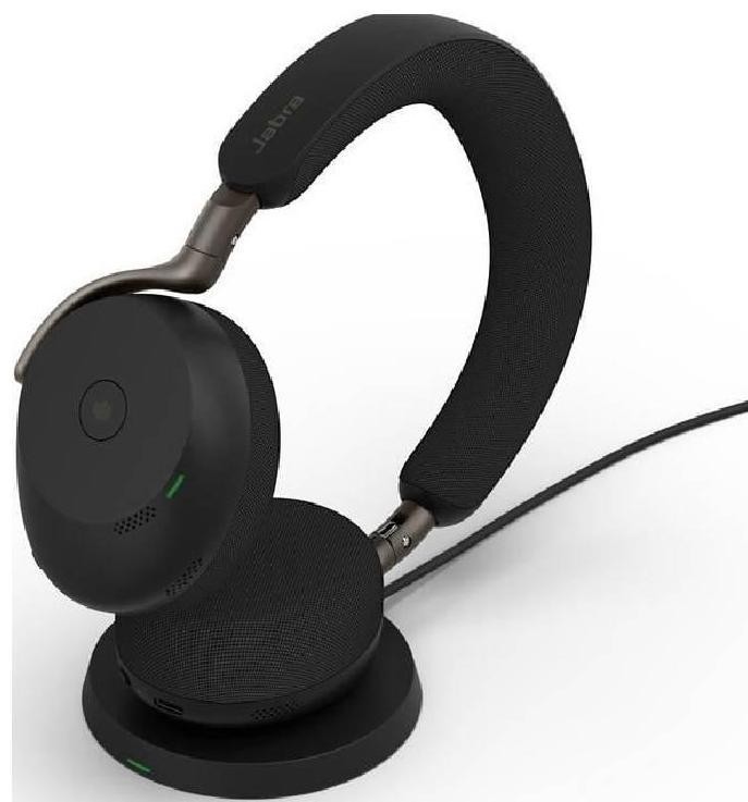 Căști wireless Jabra – Evolve3 75, ANC, US, WLC, negru - imagine 1