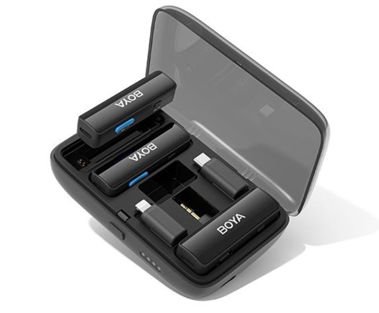 Sistem de microfoane wireless Boya - BOYALINK, negru - imagine 1