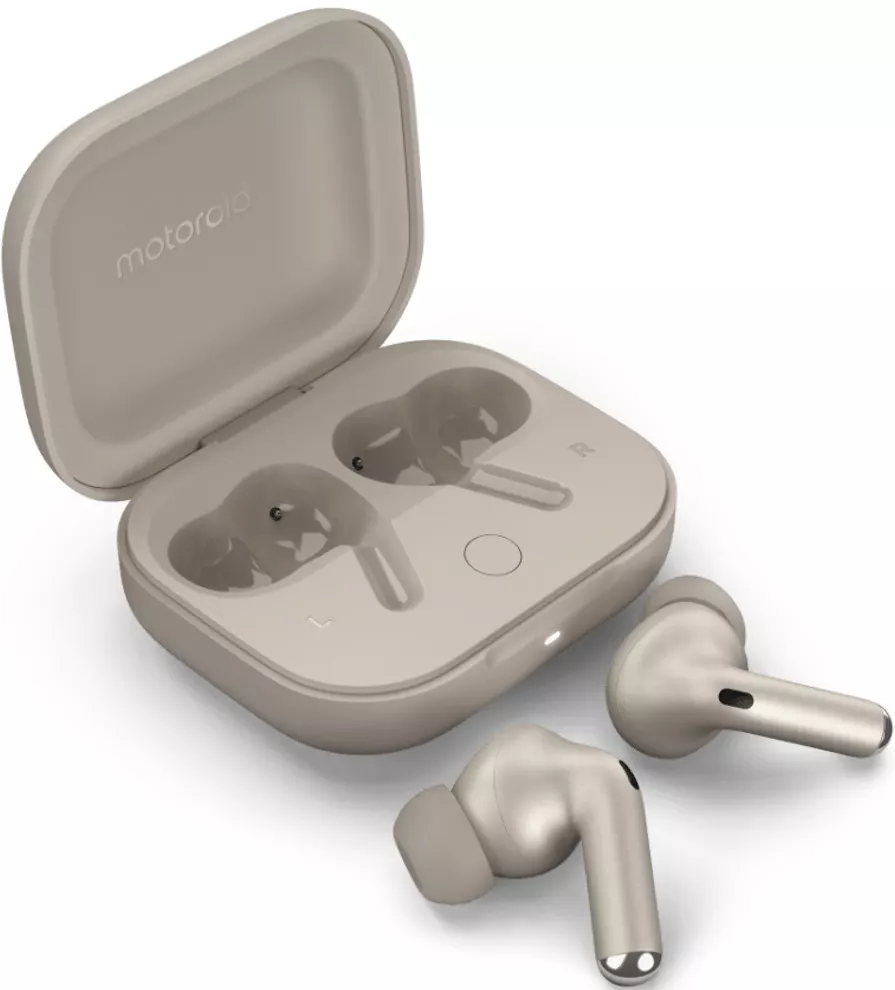 Căști wireless Motorola - Moto Buds+, TWS, ANC, bej