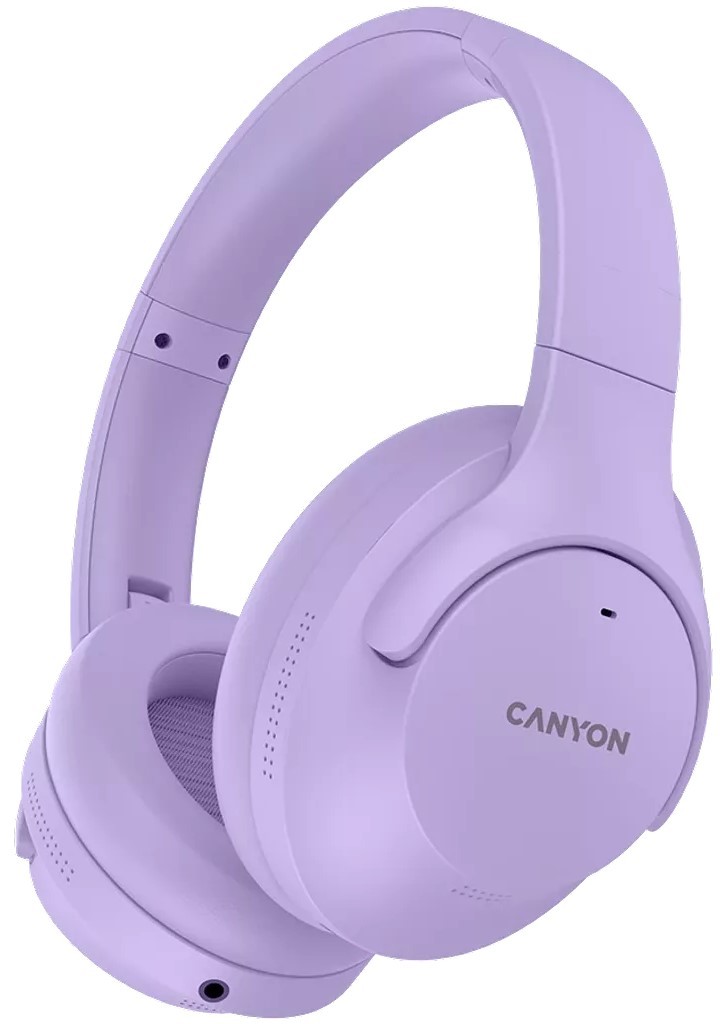 Căști wireless cu microfon Canyon - OnRiff 10, ANC, mov - imagine 1