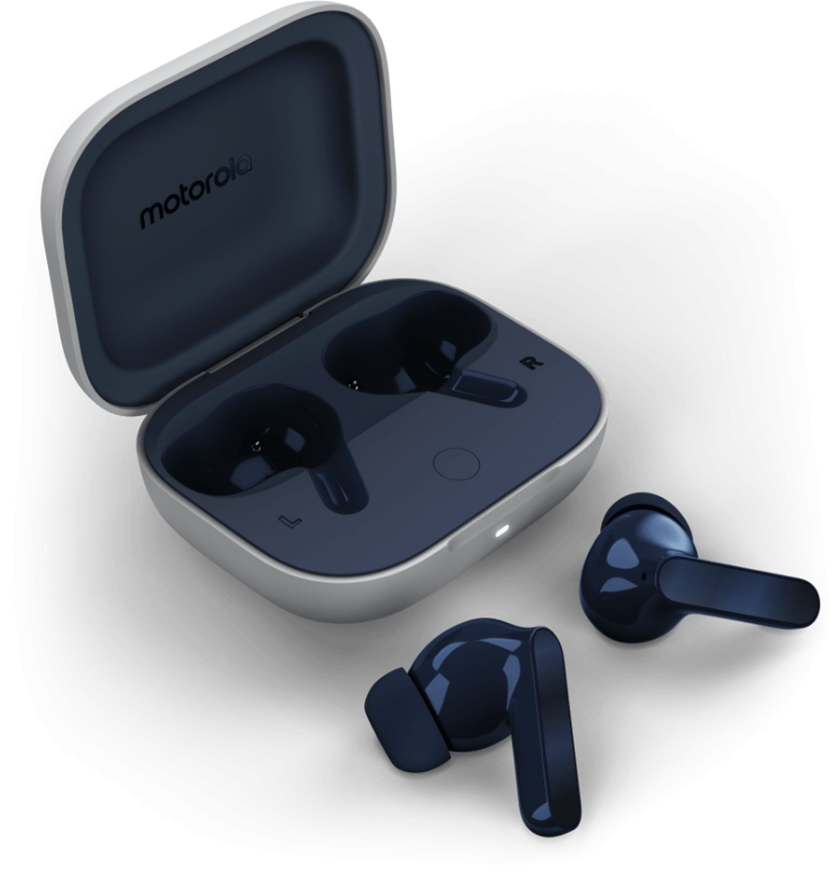 Căști wireless Motorola - Moto Buds, TWS, ANC, Starlight Blue/Marine - imagine 1