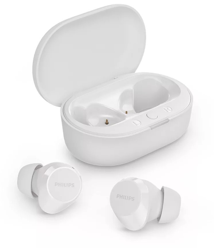 Căști wireless Philips - TAT1209WT/00, TWS, albe - imagine 1