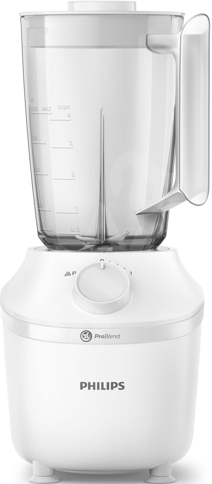Blender Philips - HR2041/00, 1,9 l, 2 viteze, 450 W, alb - imagine 1