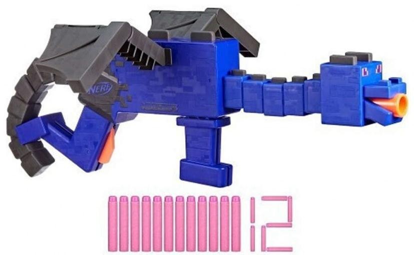 Blaster Nerf Minecraft - Ender Dragon, cu 12 săgeți - imagine 1