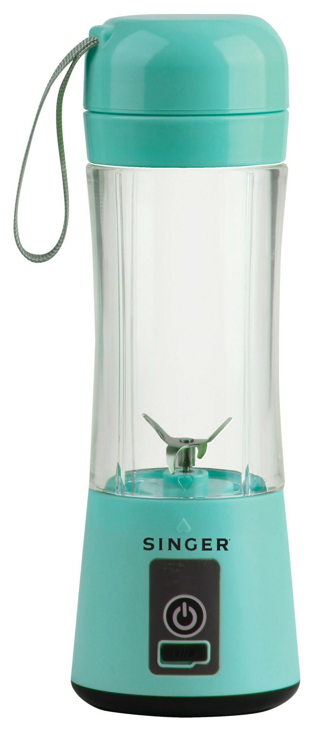 Blender Singer - Juicy PB138LB, 0,38 l, 1 treaptă, 100W, albastru - imagine 1