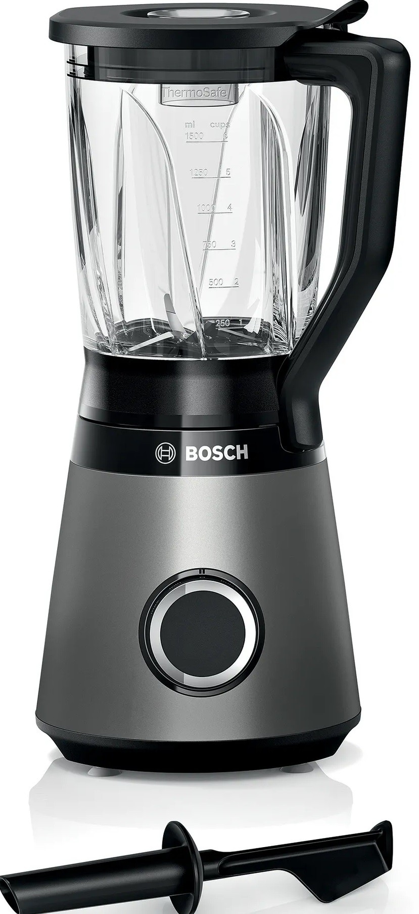 Blender Bosch - MMB6172S Series 4, 1.5 l, 2 viteze, 1200W, gri - imagine 1