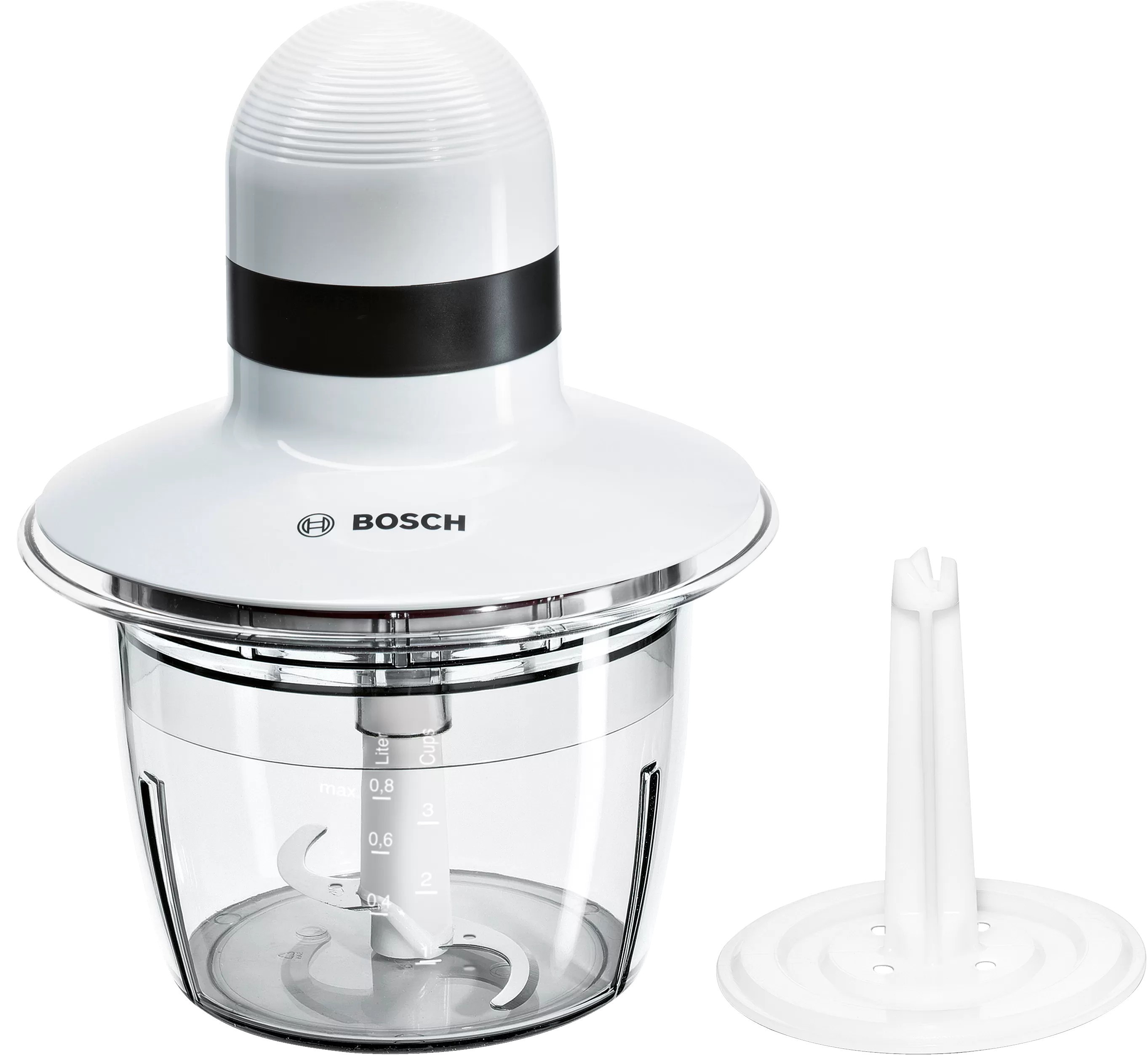 Tocător Bosch - MMR08A1, 0,8 l, 1 treaptă, 400W, alb - imagine 1