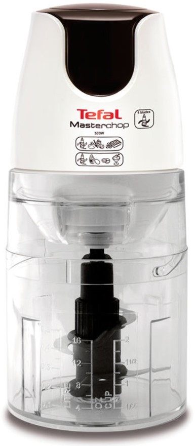Tocător Tefal - Masterchop XL MB450B38, 0,5 l, 500 W, alb - imagine 1
