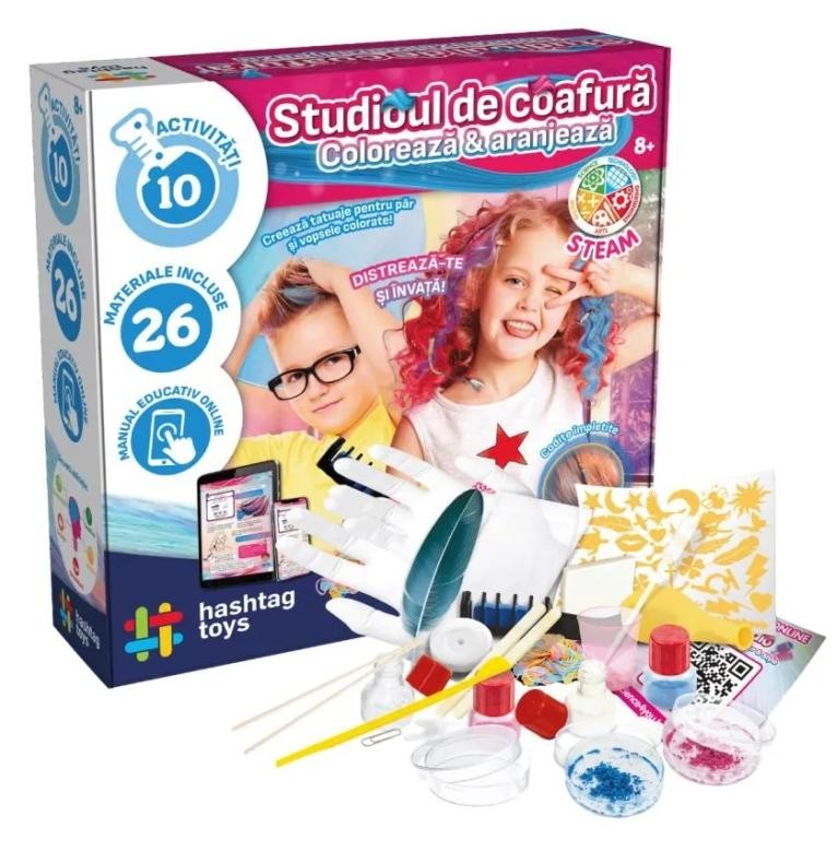 Set pentru copii Hashtag Toys - Hair Studio - imagine 1