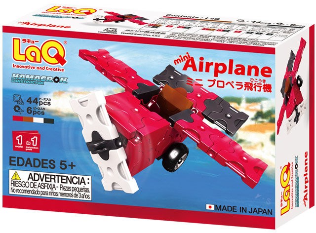 Constructor pentru copii LaQ Hamacron - Avion, 50 piese