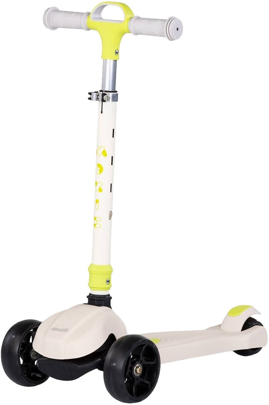 Trotinetă pentru copii Chipolino - Moxie, alb și lime - imagine 1