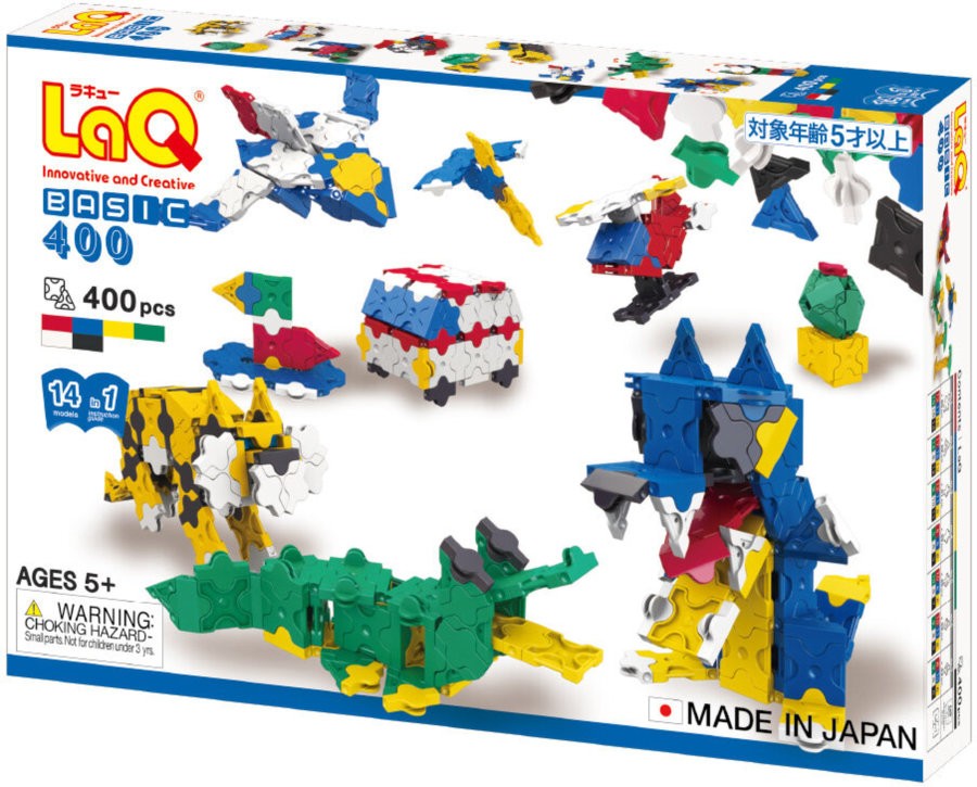 Constructor pentru copii 14 în 1 LaQ – Basic 400, First Set, 400 piese. - imagine 1