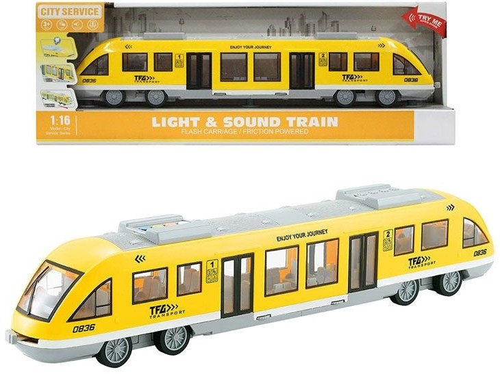 Bonus mock Superiority Jucarie pentru copii Ocie City Service - Tren metrou, 1:16, galben |  Ozone.ro