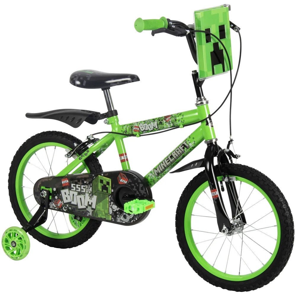 Bicicletă pentru copii Huffy - Minecraft, 16'', verde | Ozone.ro