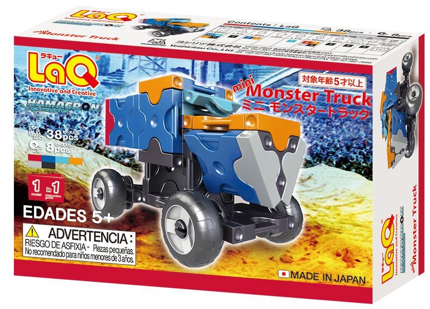 Constructor pentru copii LaQ Hamacron - Mini Monster Truck, 46 piese - imagine 1