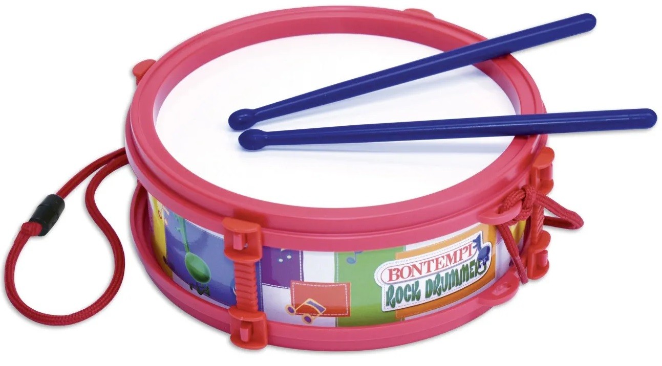 Tobă de marș pentru copii Bontempi – Cu 2 bețe, 15 cm - imagine 1