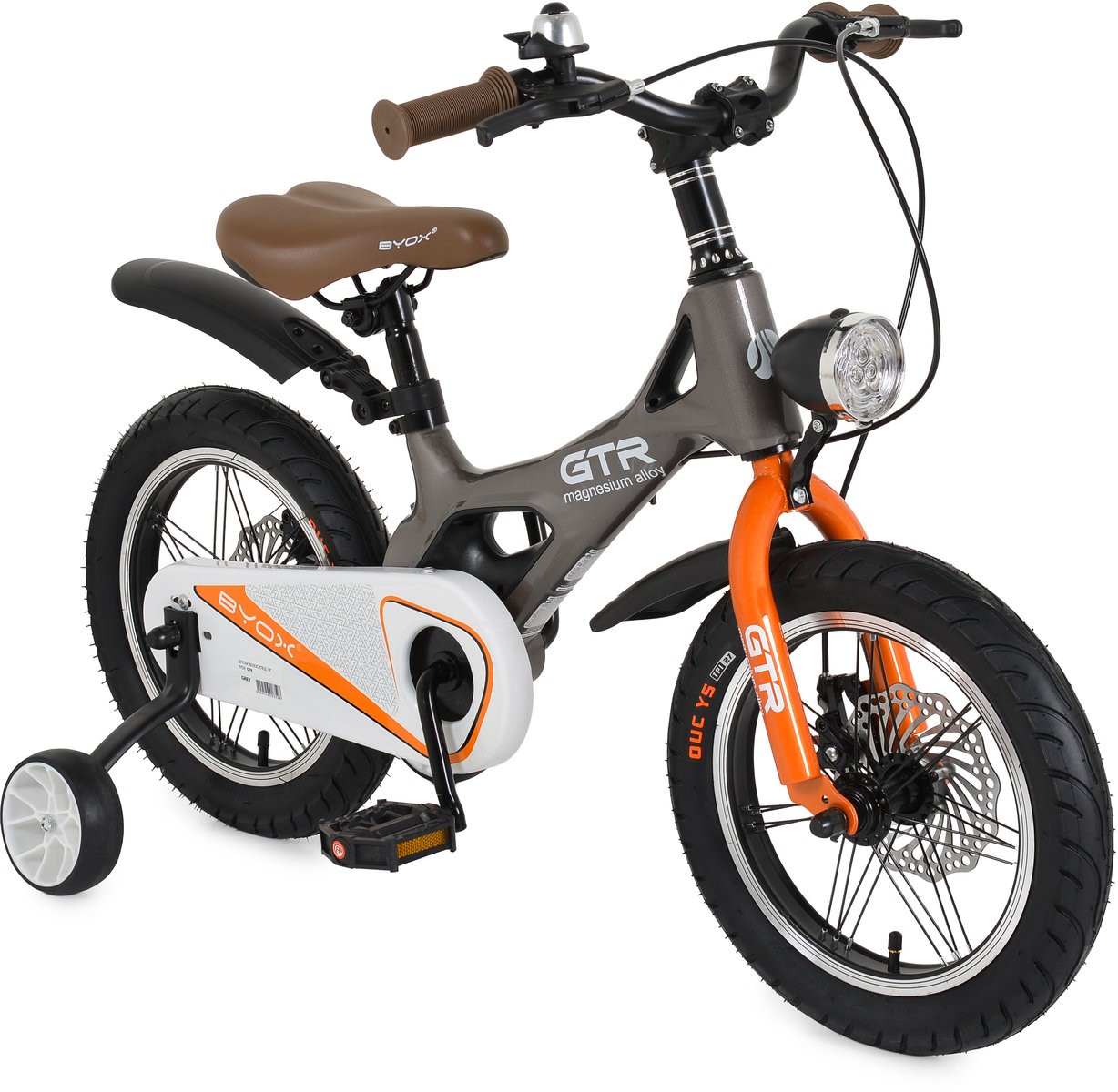 Bicicletă pentru copii Byox - GTR, 14'', gri - imagine 1