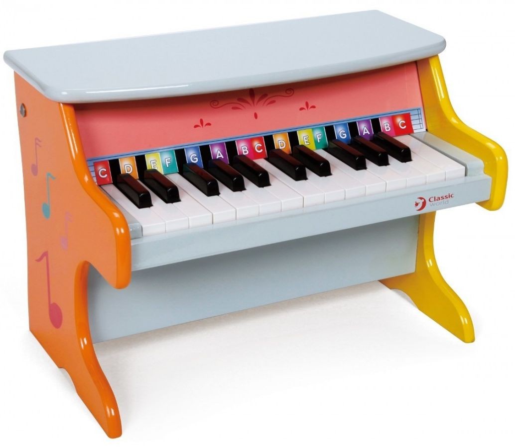 mud Healthy food Location Instrument muzical pentru copii Classic World - pian colorat, din lemn |  Ozone.ro