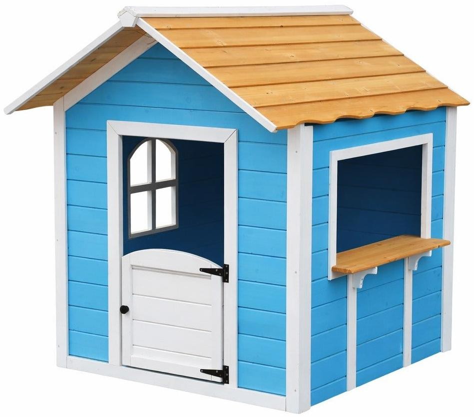 Căsuță de joacă din lemn pentru copii Ginger Home - Pentru jocurile de rol, albastru - imagine 1
