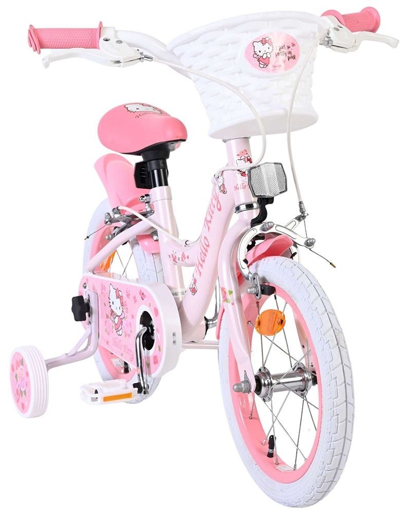 Bicicletă pentru copii cu roți ajutătoare E&L cycles - Hello Kitty, 14'' - imagine 1