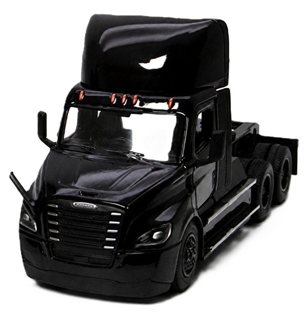 Jucărie pentru copii Kinsmart - Camion Freightliner eCascadia, 1:62, negru - imagine 1