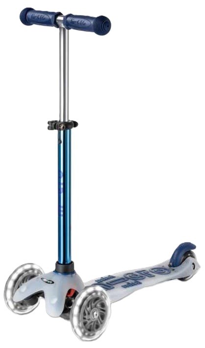 Trotinetă pentru copii Micro - Mini Deluxe, Flux LED, Navy - imagine 1