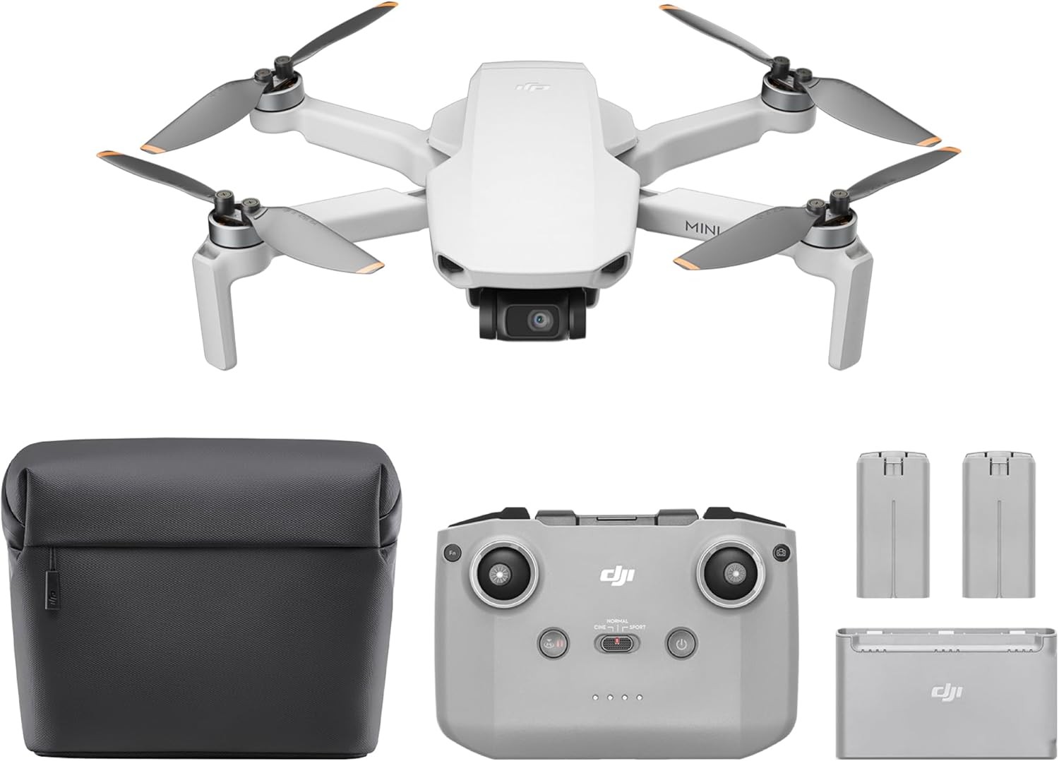 Dronă DJI - Mini 4K Fly More Combo, DJI RC-N1C, 4K, 93 min, 10km