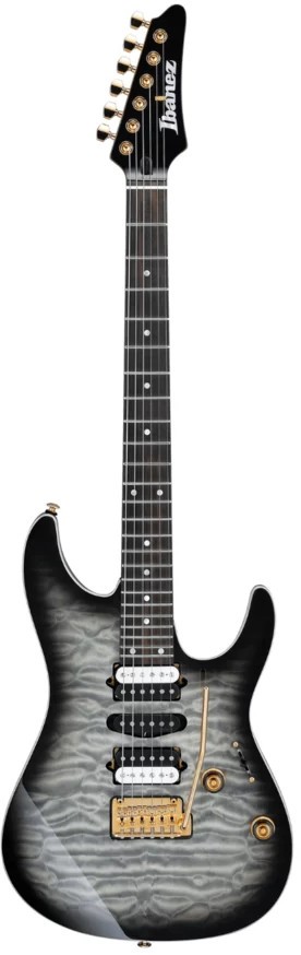 Chitară electrică Ibanez AZ47P1QM BIB cu husă, negru/gri - imagine 1