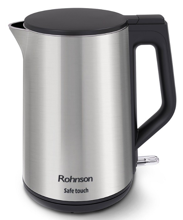 Fierbător electric Rohnson - R 7530, 2200W, 1.5 l, argentiu