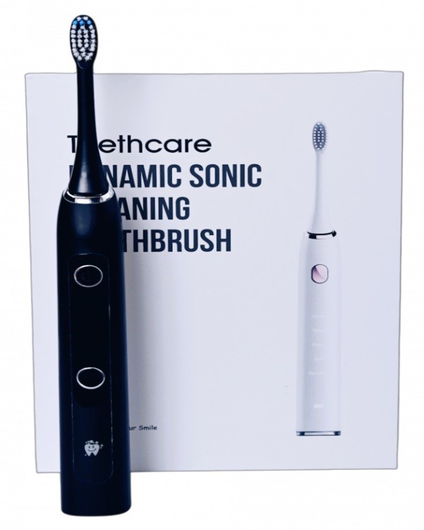 Periuță de dinți electrică IQ - Brushes Black, 2 rezerve, negru
