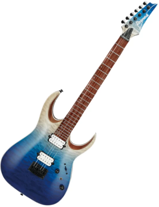 Chitară electrică Ibanez - RGA42HPQM, Blue Iceberg Gradation - imagine 1